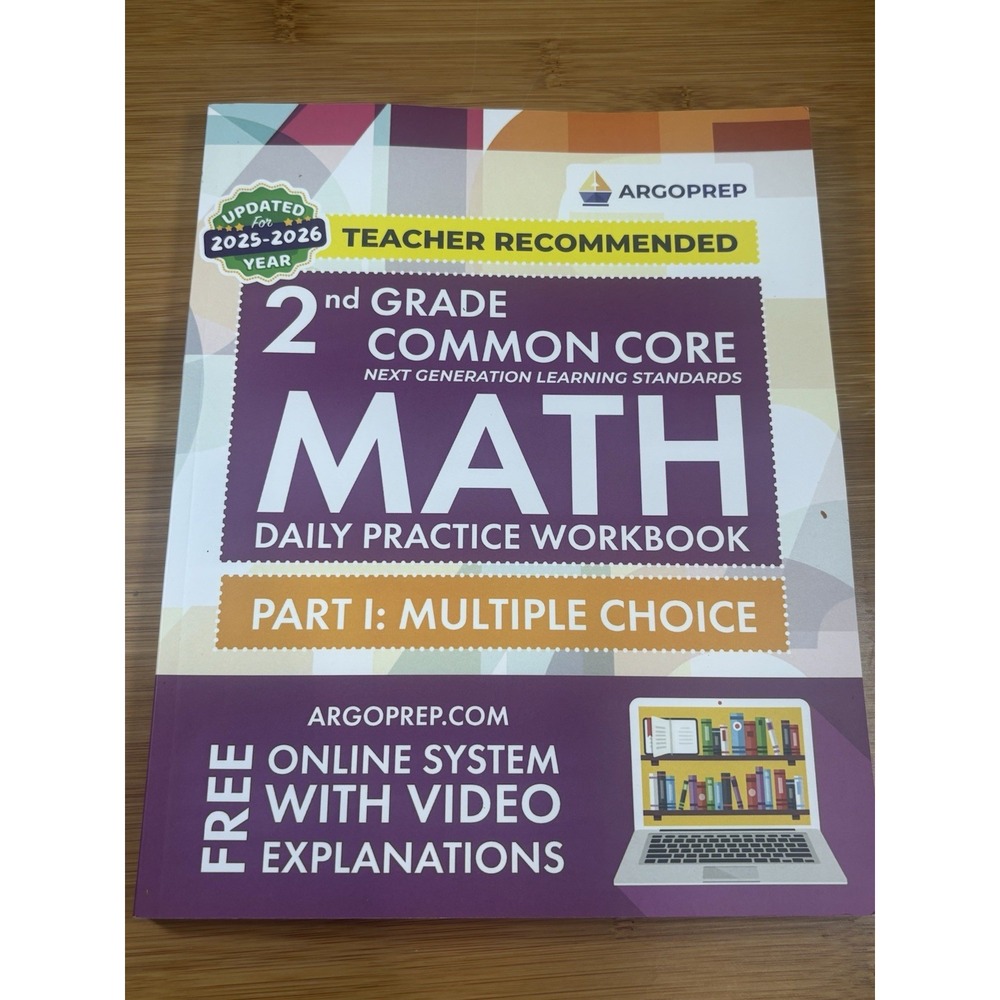 Common Core Math 2nd Grade Daily Practice Workbook Part 1 Multiple Choice Argo